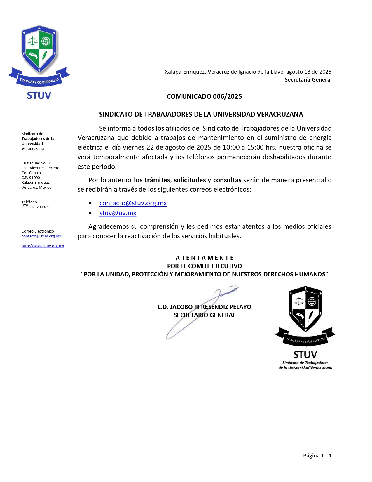 COMUNICADO-STUV-006-2025