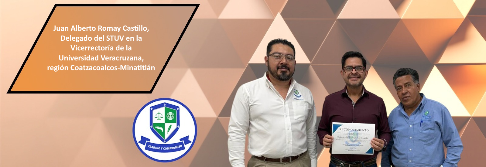 Banner - Juan Alberto Romay Castillo, Delegado Vicerrectoría, Coatzacoalcos-Minatitlán